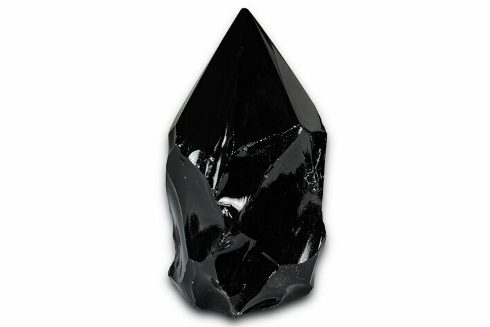Free-Standing Polished Obsidian Point - Mexico #355033